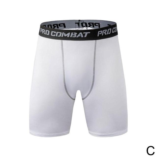 Men's Fitness Elastic Shorts white color