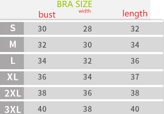 Sportswear Tracksuit Leggings bra size chart