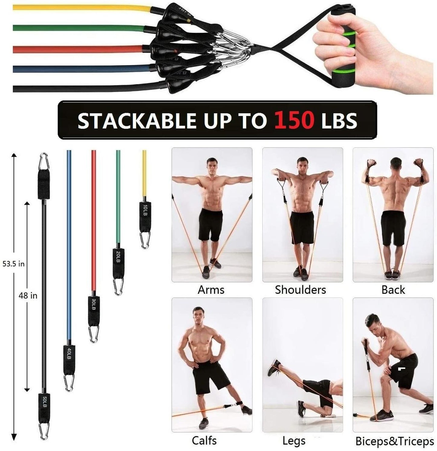 fitness resistance bands for exercise